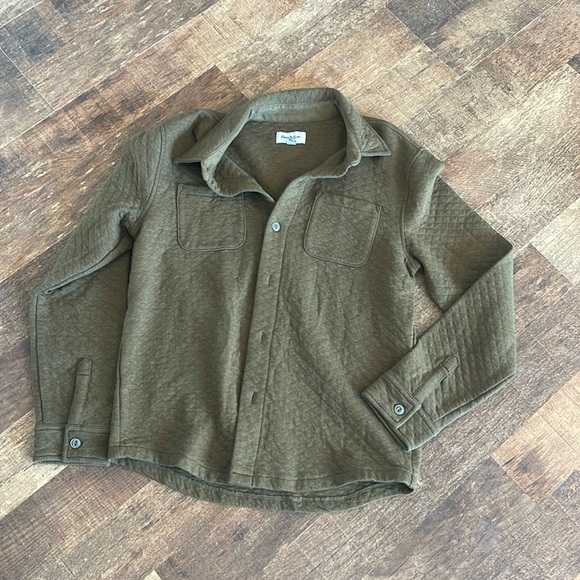 Goodfellow Green Button Up Shacket Chore Outdoor Shirt - Picture 1 of 5